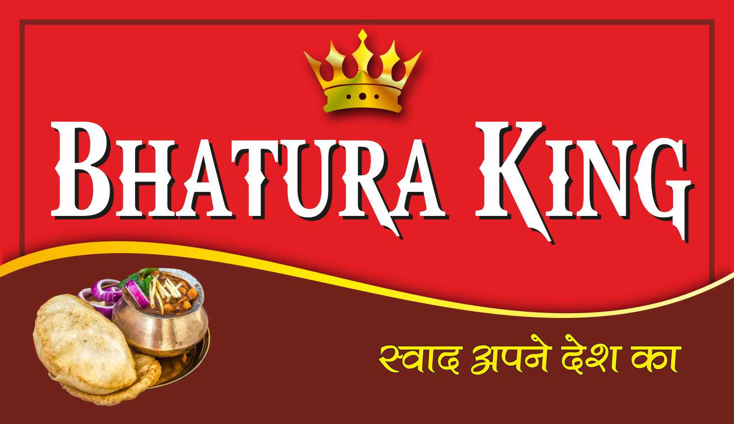 Banner Design for chole bhature
